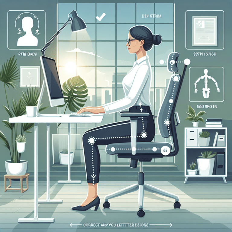 Mindful Posture Tips for a Healthy Workflow