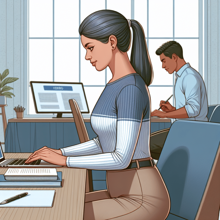 Straight and Focused: Posture Tips for Online Classes
