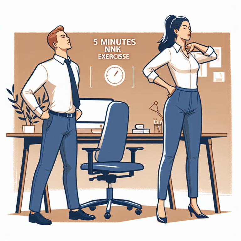 Say Goodbye to Neck Pain: 5 minute Exercises for Office-goers